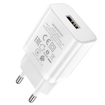 СЗУ USB Borofone BA52A (10.5W) Белый от магазина РЭССИ
